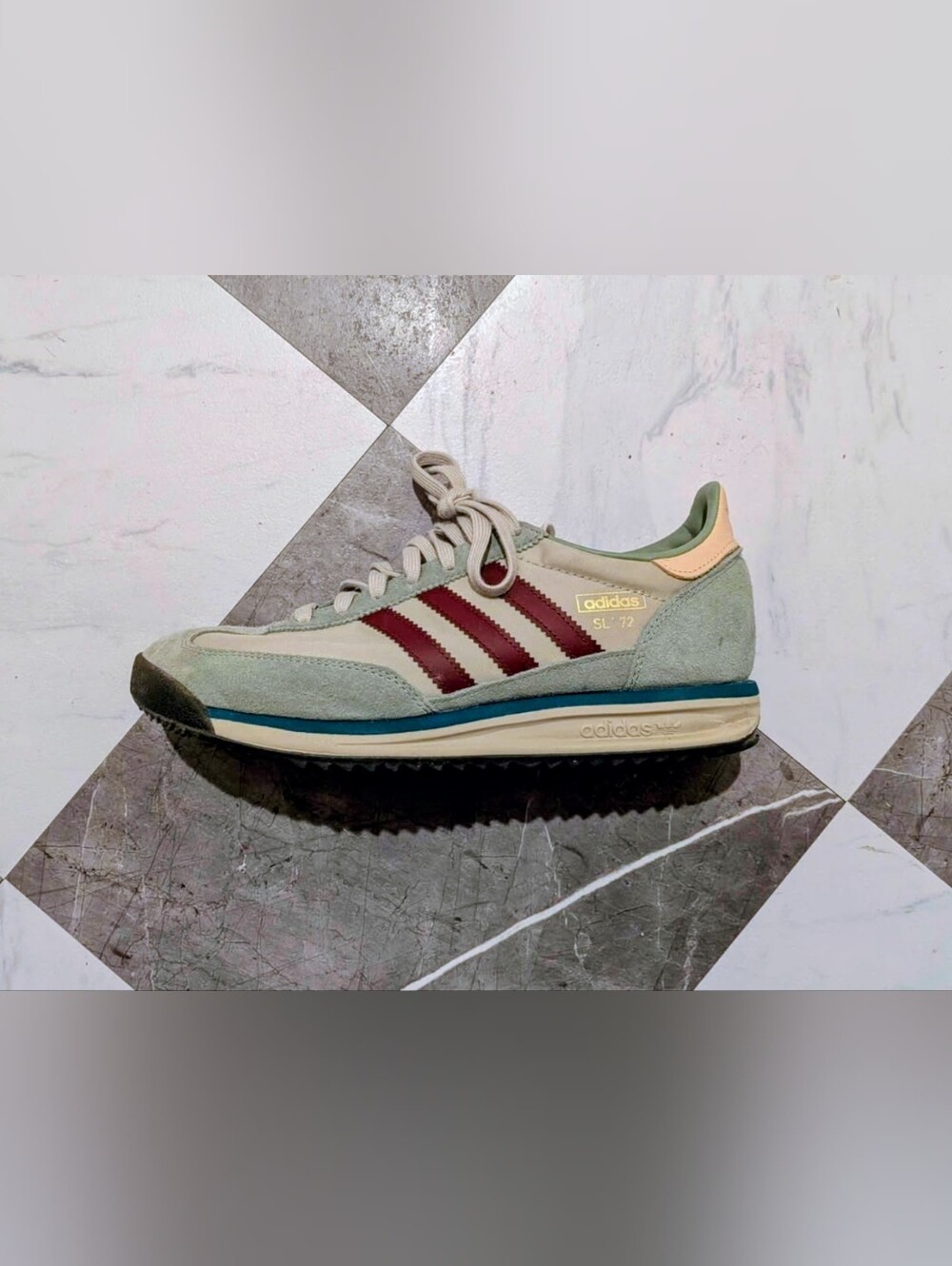 adidas SL '72 RS Sneaker - Putty Grey Shadow Red